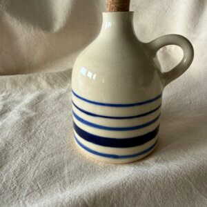 STRIPE OLIVE OIL BOTTLE
