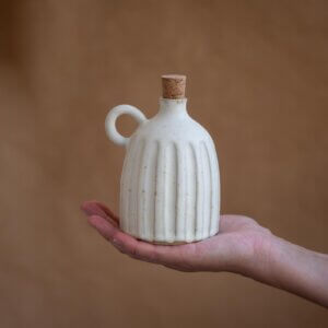 CARVED OLIVE OIL BOTTLE NO1